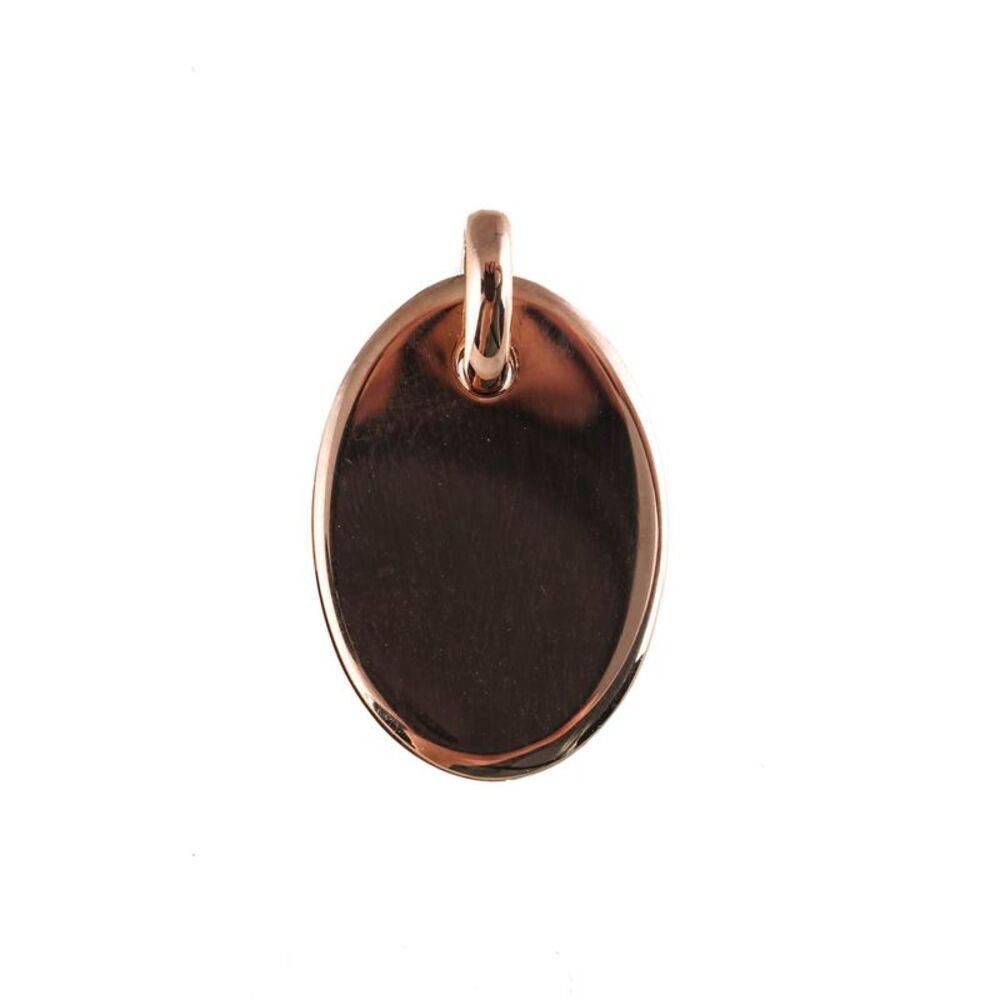 Links of London Womens Sterling Silver Rose Gold Tone Narrative Oval Pendant LL1